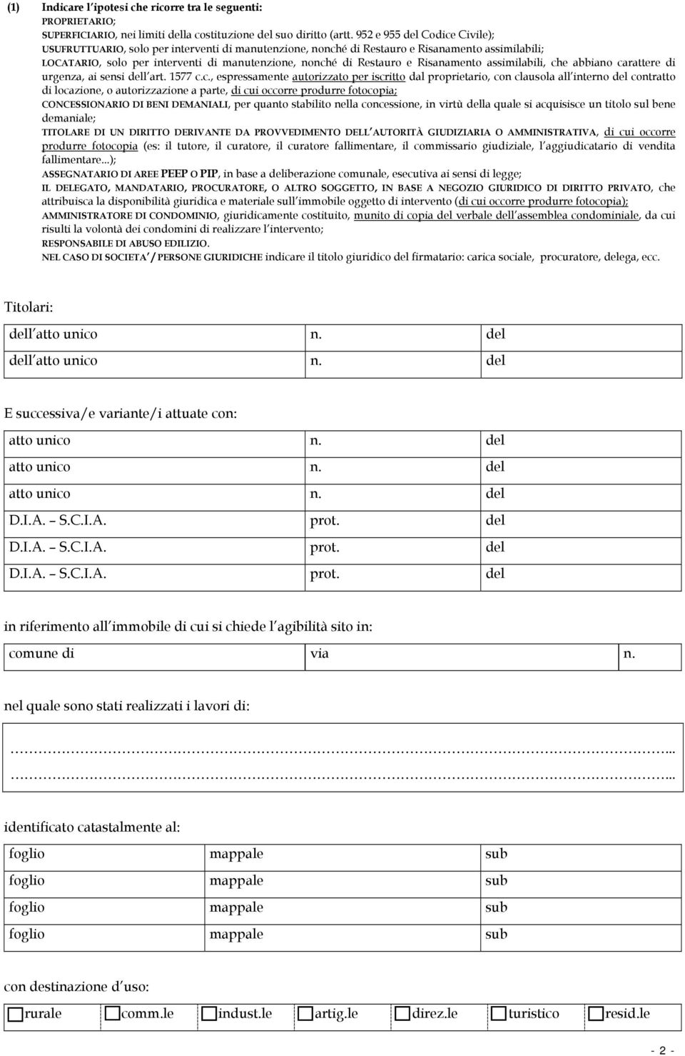 Risanamento assimilabili, ch