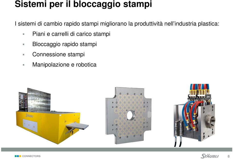 plastica: Piani e carrelli di carico stampi Bloccaggio