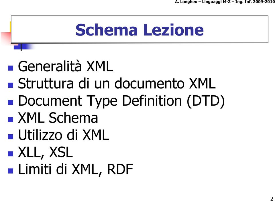 Document Type Definition (DTD) XML