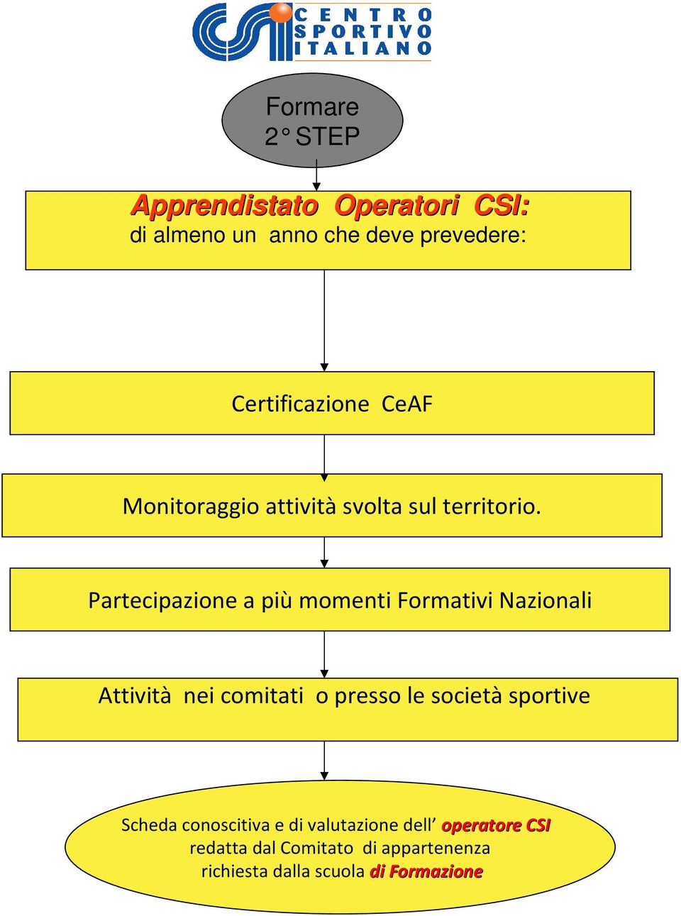 Partecipazione a più momenti Formativi Nazionali Attività nei comitati o presso le società