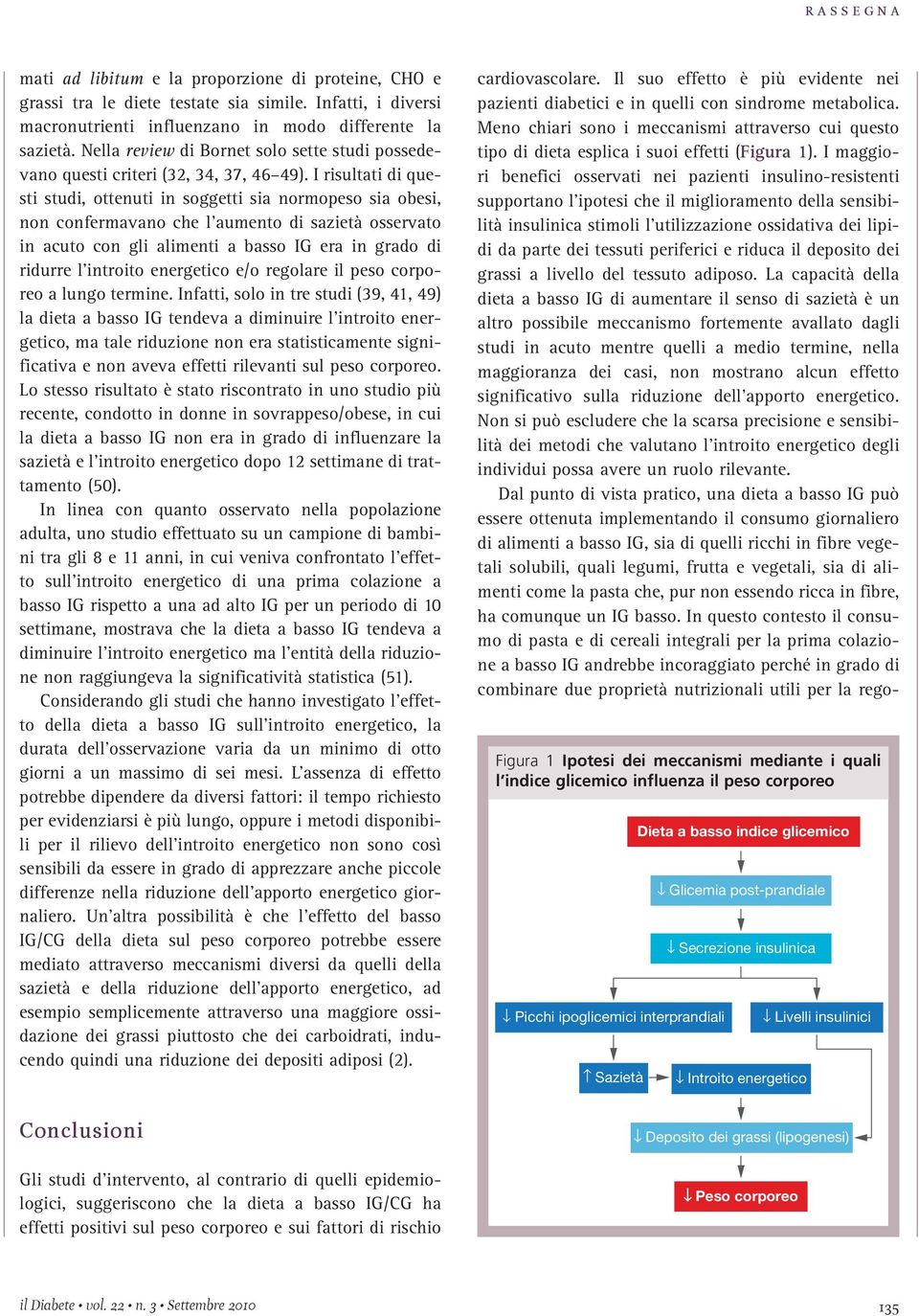 I risultati di questi studi, ottenuti in soggetti sia normopeso sia obesi, non confermavano che l aumento di sazietà osservato in acuto con gli alimenti a basso IG era in grado di ridurre l introito