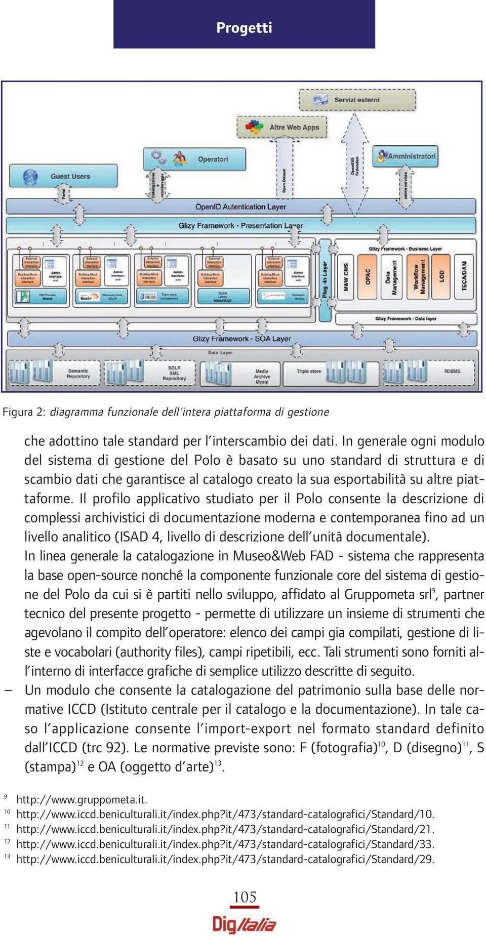 Il profilo applicativo studiato per il Polo consente la descrizione di complessi archivistici di documentazione moderna e contemporanea fino ad un livello analitico (ISAD 4, livello di descrizione