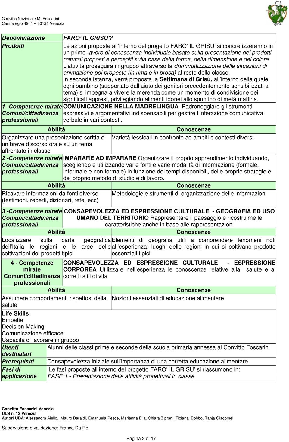 base della forma, della dimensione e del colore. L attività proseguirà in gruppo attraverso la drammatizzazione delle situazioni di animazione poi proposte (in rima e in prosa) al resto della classe.