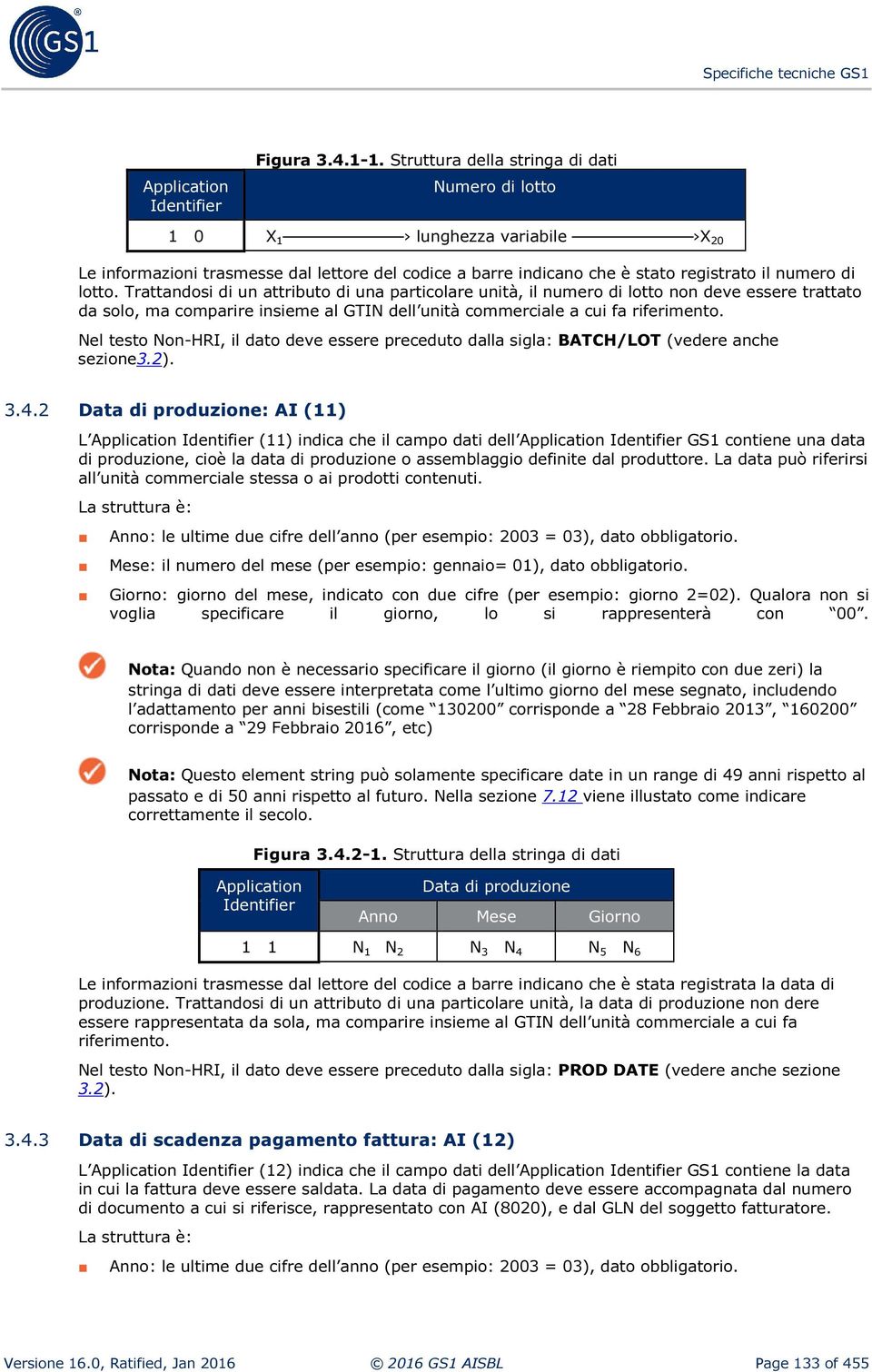 Trattandosi di un attributo di una particolare unità, il numero di lotto non deve essere trattato da solo, ma comparire insieme al GTIN dell unità commerciale a cui fa riferimento.