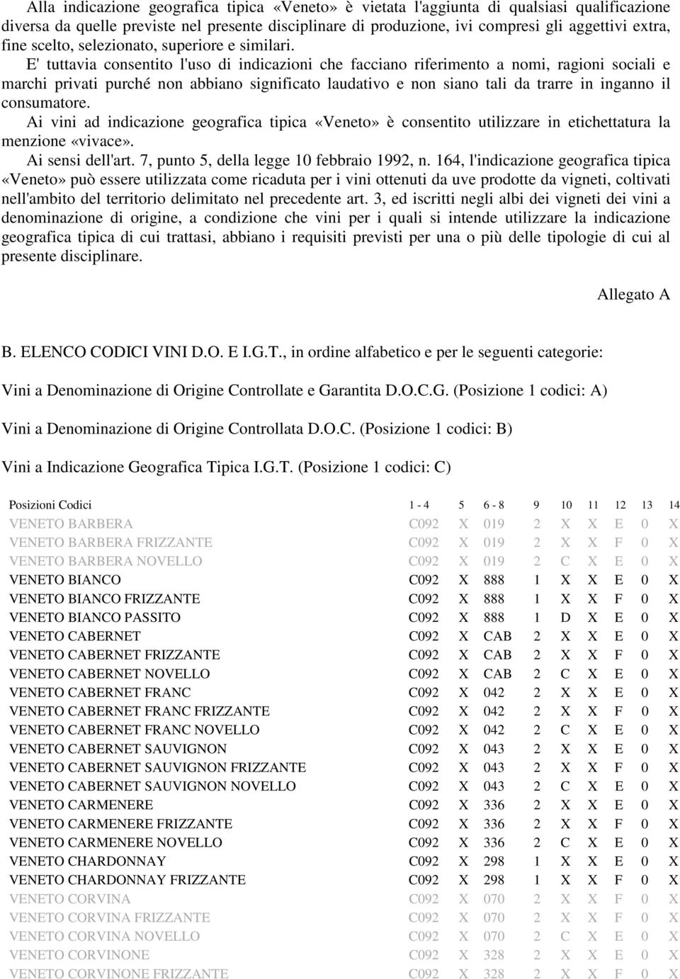 E' tuttavia consentito l'uso di indicazioni che facciano riferimento a nomi, ragioni sociali e marchi privati purché non abbiano significato laudativo e non siano tali da trarre in inganno il