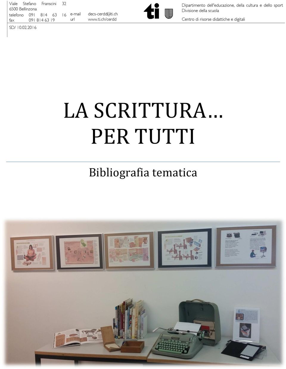 SCRITTURA PER