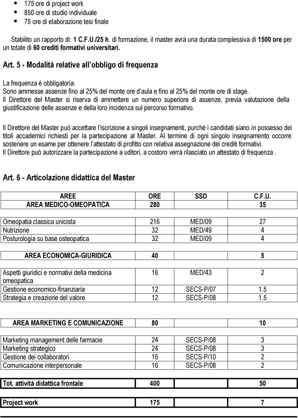 Sono ammesse assenze fino al 25% del monte ore d aula e fino al 25% del monte ore di stage.