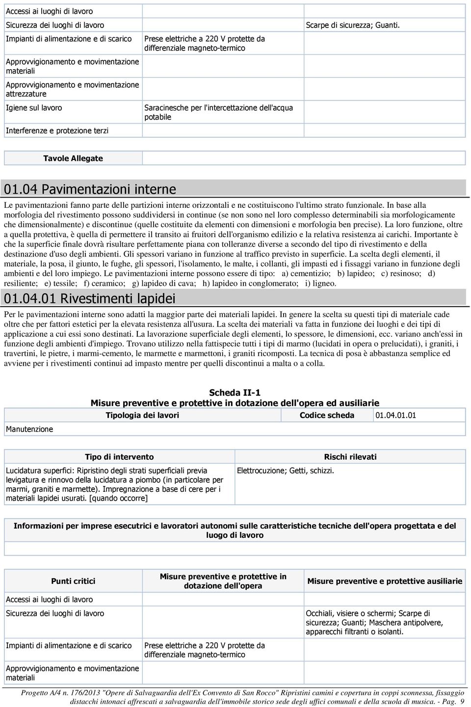 elementi con dimensioni e morfologia ben precise).