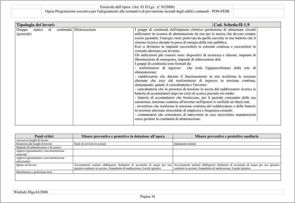 prelevata da quella raccolta in una batteria che il sistema ricarica durante la presa di energia dalla rete pubblica.