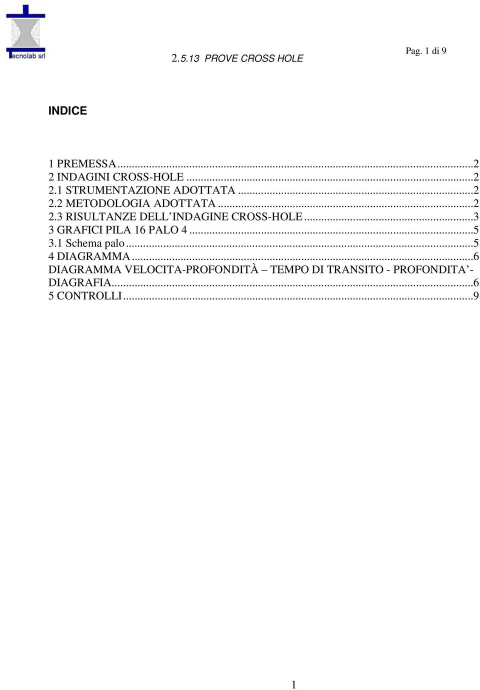 ..3 3 GRAFICI PILA 16 PALO 4...5 3.1 Schema palo...5 4 DIAGRAMMA.