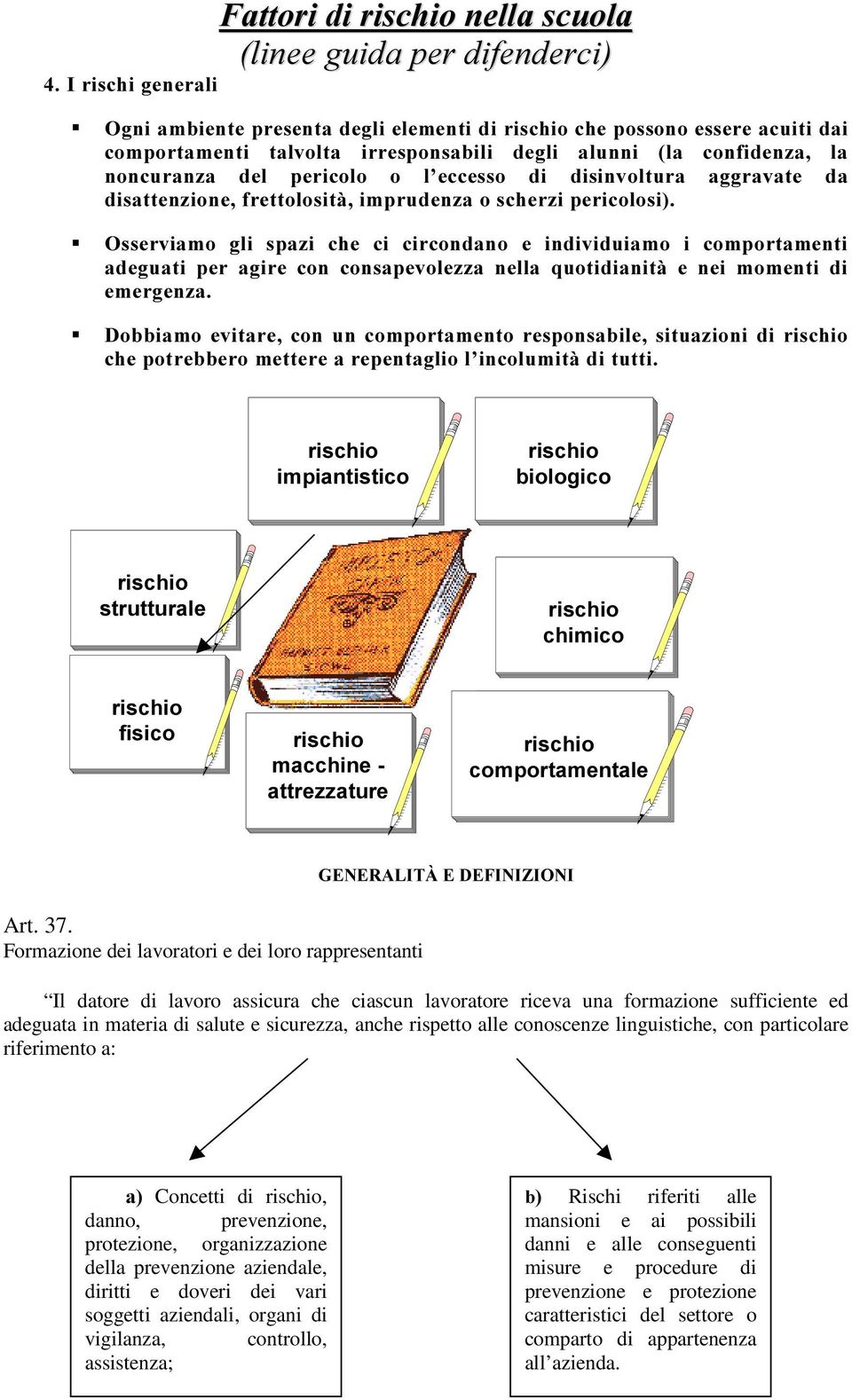 FRPSRUWDPHQWL DGHJXDWL SHU DJLUH FRQ FRQVDSHYROH]]D QHOOD TXRWLGLDQLWj H QHL PRPHQWL GL HPHUJHQ]D ƒ 'REELDPR HYLWDUH FRQ XQ FRPSRUWDPHQWR UHVSRQVDELOH VLWXD]LRQL GL ULVFKLR