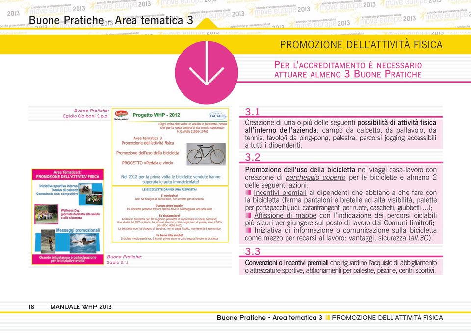 BUONE PRATICHE Egidio Galbani S.p.a. Sabic S.r.l. 3.