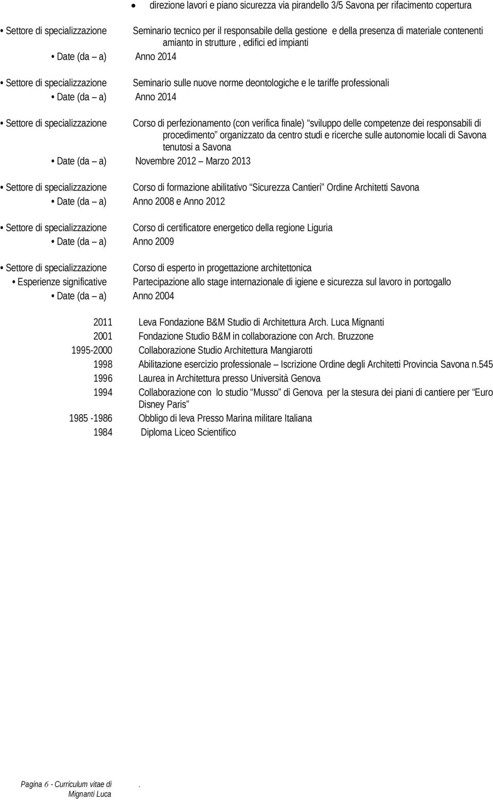 Settore di specializzazione Corso di perfezionamento (con verifica finale) sviluppo delle competenze dei responsabili di procedimento organizzato da centro studi e ricerche sulle autonomie locali di