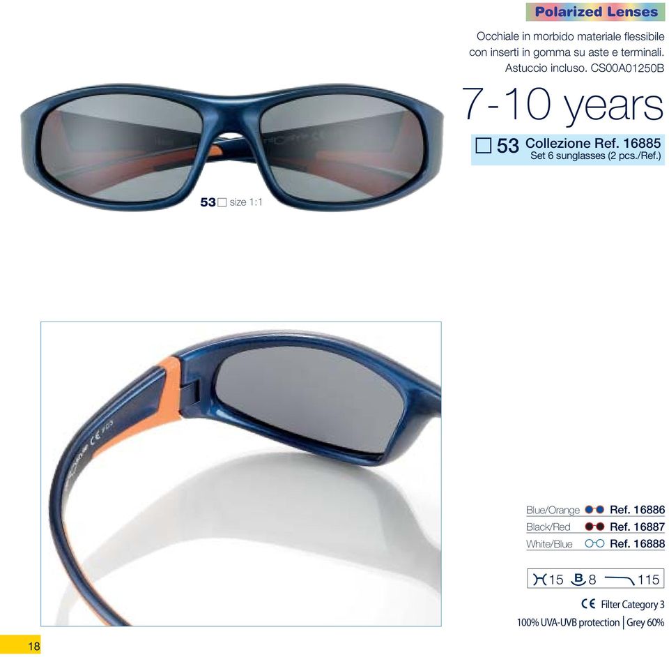 16885 Set 6 sunglasses (2 pcs./ref.