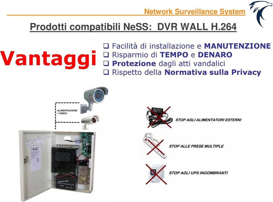 Vantaggi Risparmio di TEMPO e DENARO Protezione