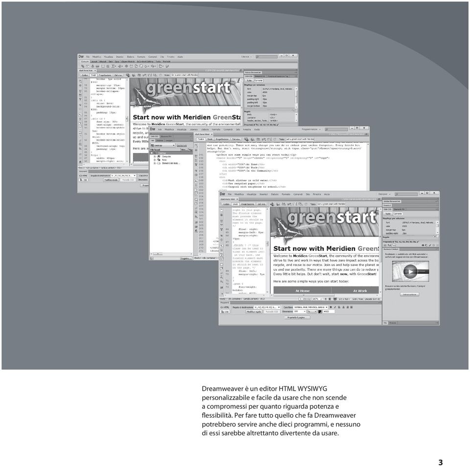 Per fare tutto quello che fa Dreamweaver potrebbero servire anche dieci