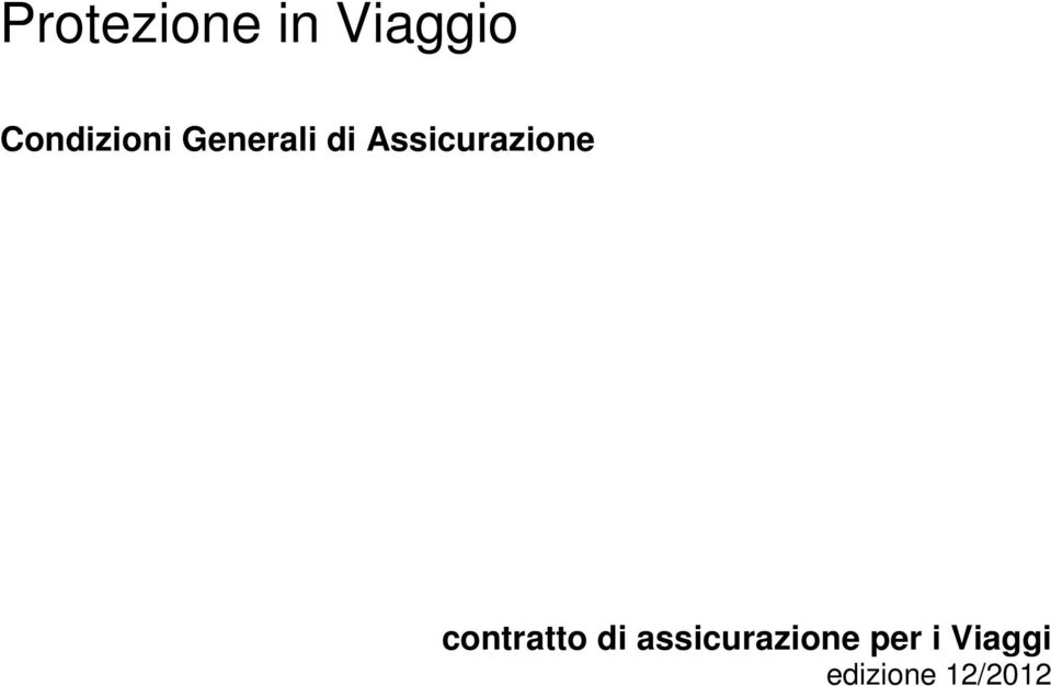 Assicurazione contratto di