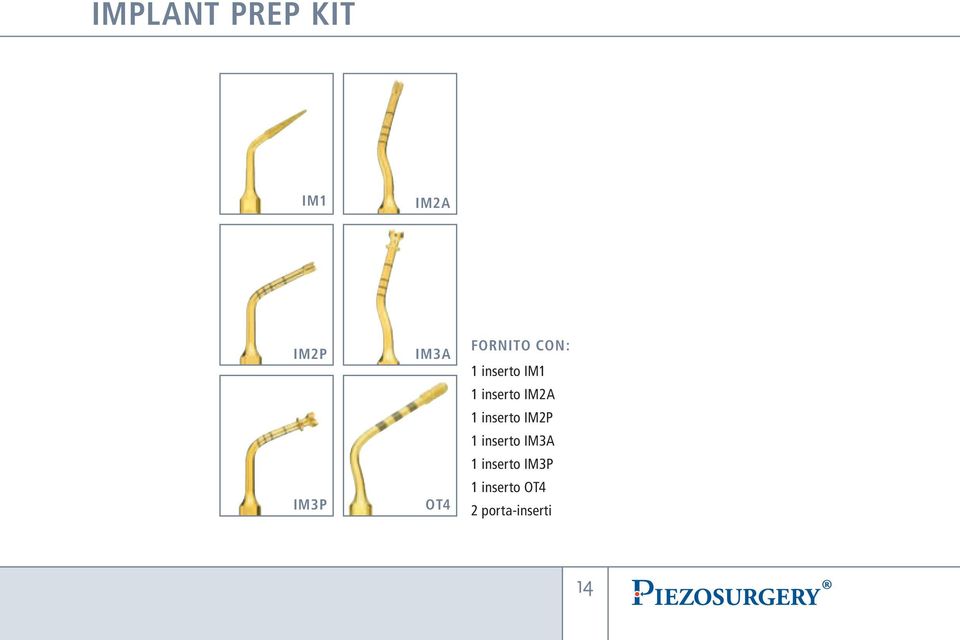IM2A 1 inserto IM2P 1 inserto IM3A 1