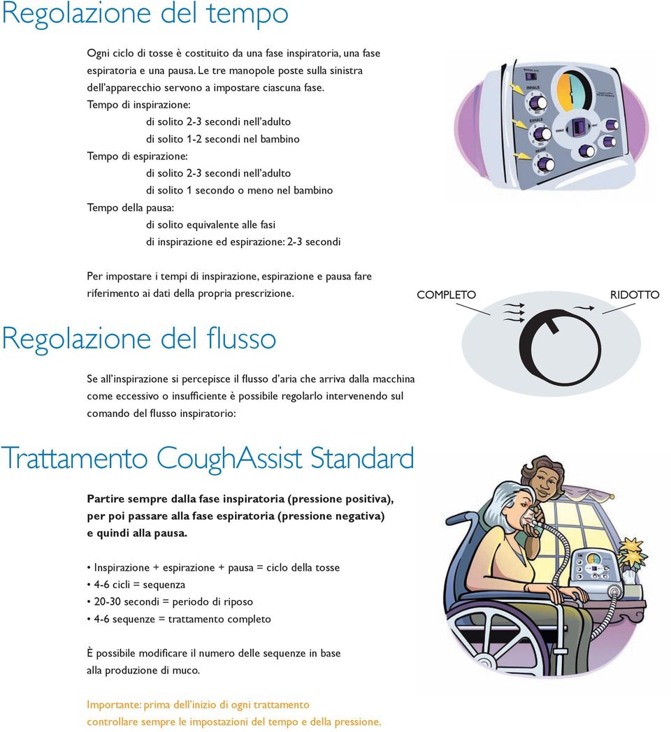 Tempo di inspirazione: di solito 2-3 secondi nell adulto di solito 1-2 secondi nel bambino Tempo di espirazione: di solito 2-3 secondi nell adulto di solito 1 secondo o meno nel bambino Tempo della