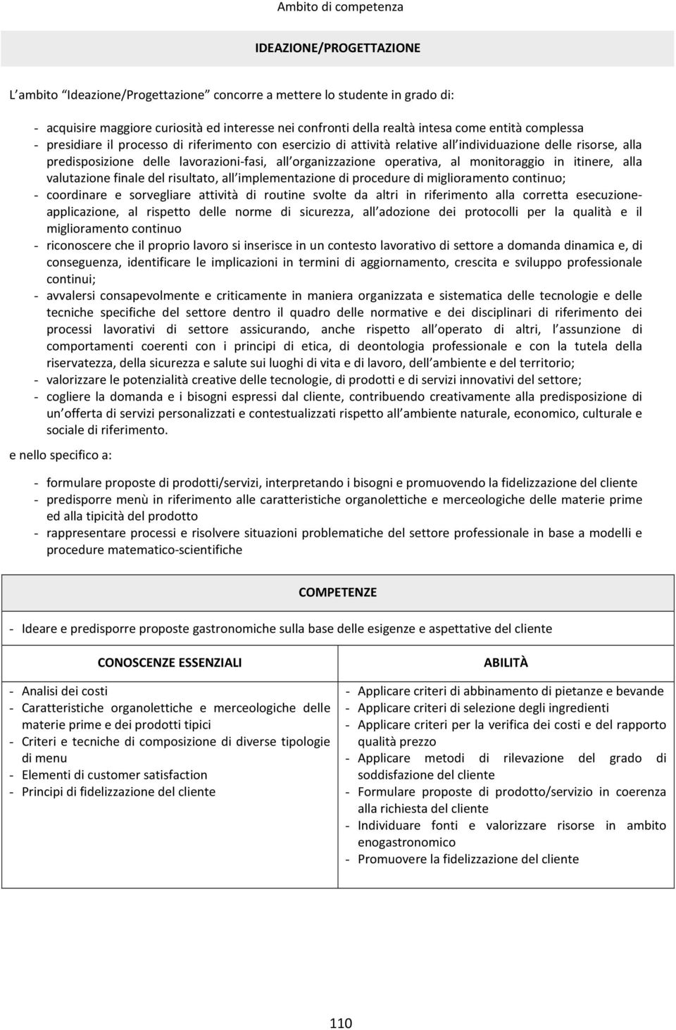 continuo; - coordinare e sorvegliare attività di routine svolte da altri in riferimento alla corretta esecuzioneapplicazione, al rispetto delle norme di sicurezza, all adozione dei protocolli per la