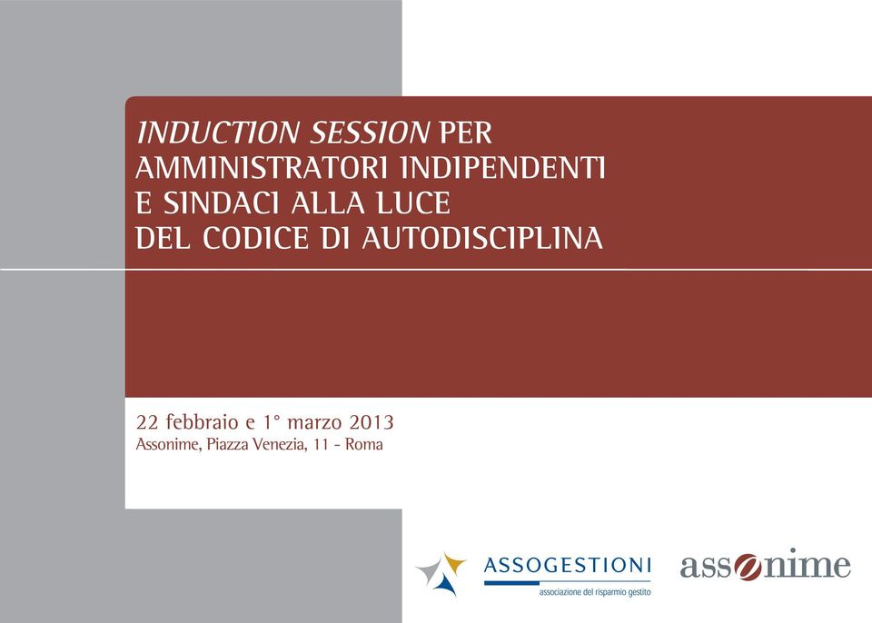 CODICE DI AUTODISCIPLINA 22 febbraio e 1