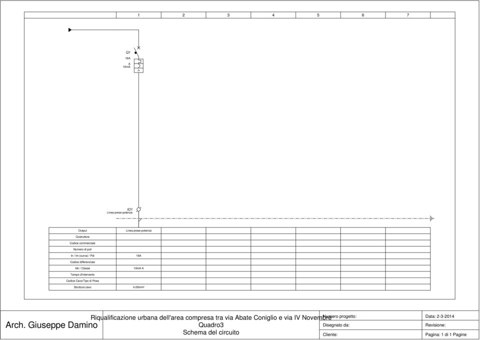 Struttura cavo 4.00mm² Arch.