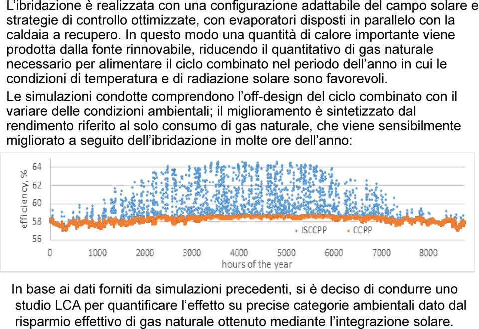 in cui le condizioni di temperatura e di radiazione solare sono favorevoli.