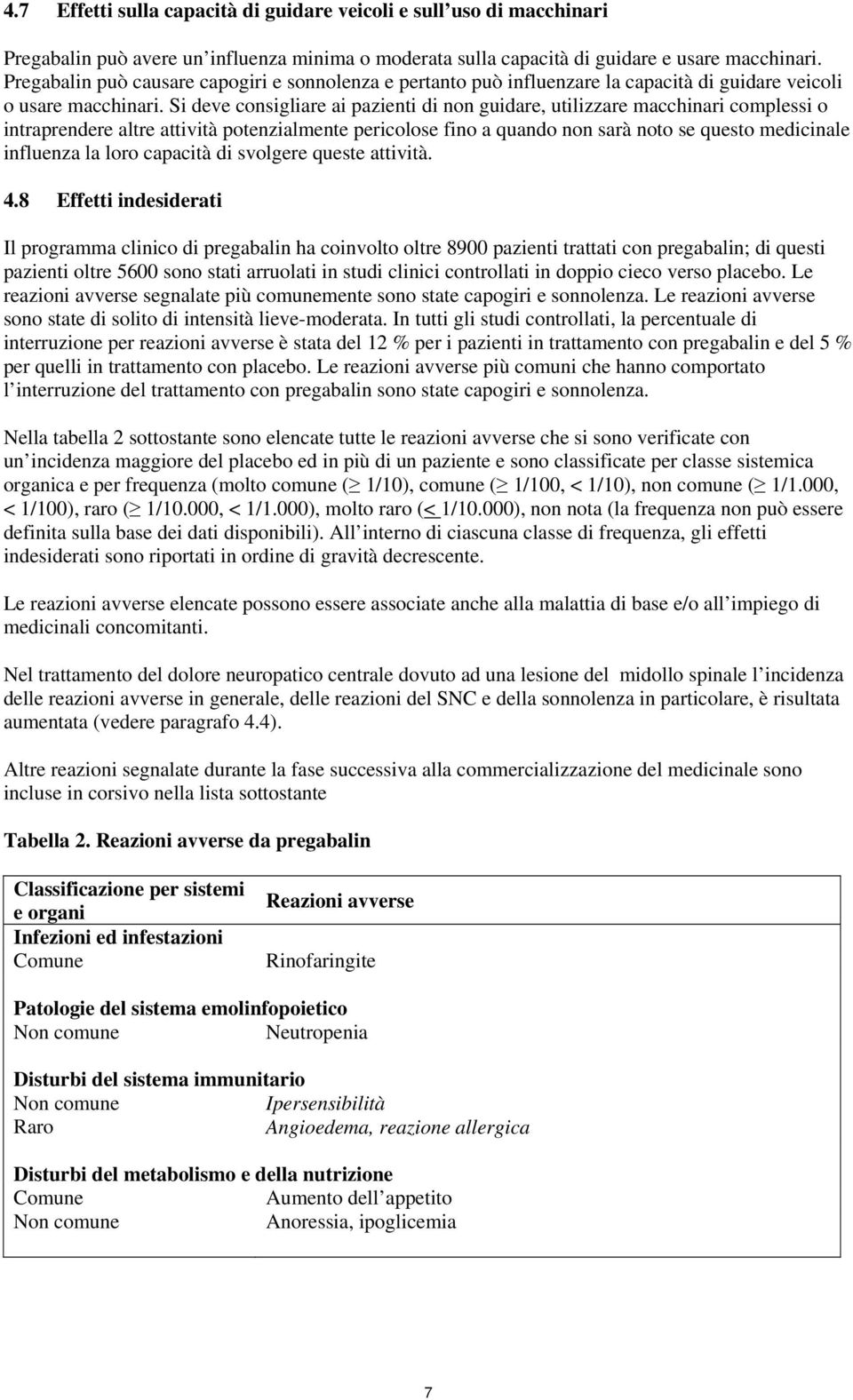 Si deve consigliare ai pazienti di non guidare, utilizzare macchinari complessi o intraprendere altre attività potenzialmente pericolose fino a quando non sarà noto se questo medicinale influenza la