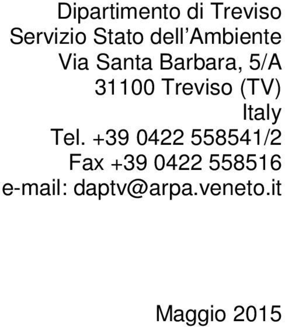 (TV) Italy Tel.