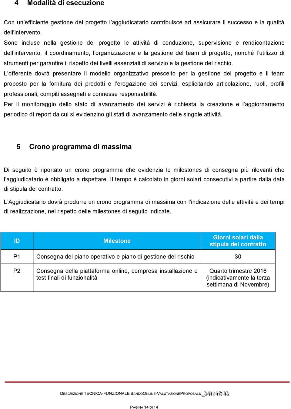 utilizzo di strumenti per garantire il rispetto dei livelli essenziali di servizio e la gestione del rischio.