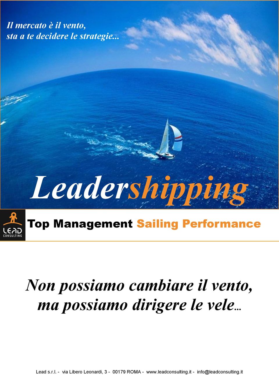 .. Leadershipping Top Management Sailing