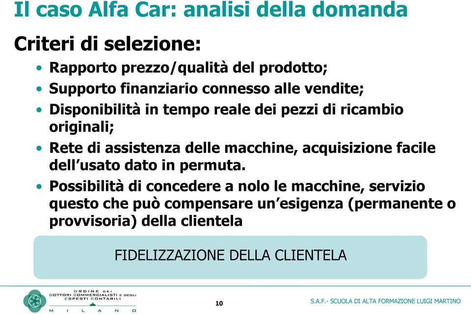 assistenza delle macchine, acquisizione facile dell usato dato in permuta.