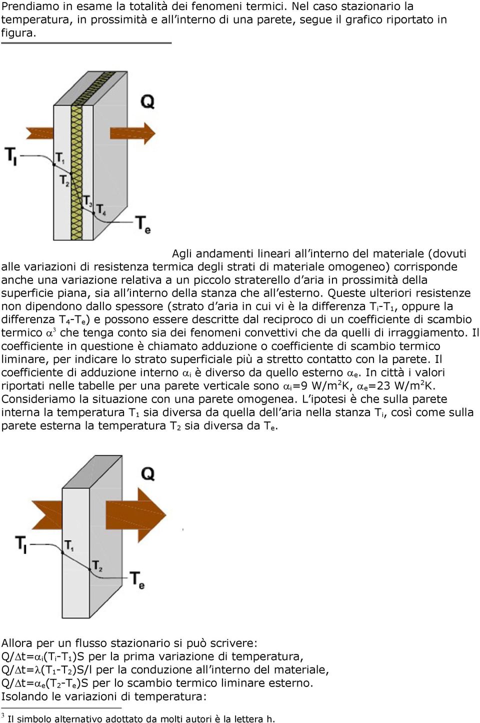 aria in prossimità della superficie piana, sia all interno della stanza che all esterno.