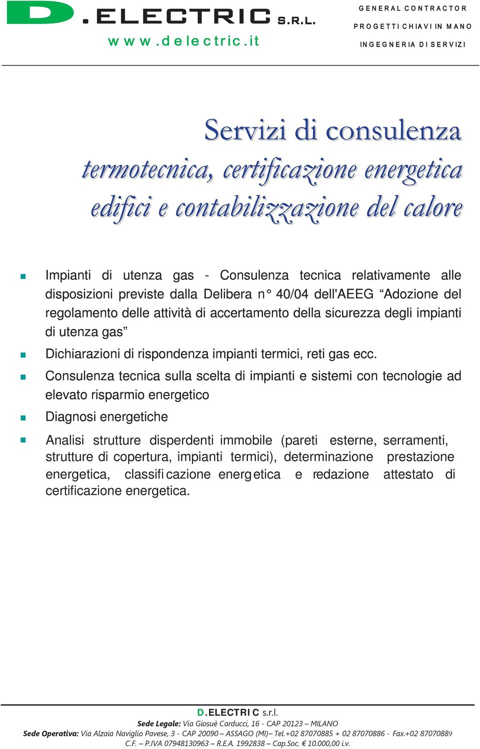 determinazione prestazione energetica, classifi cazione