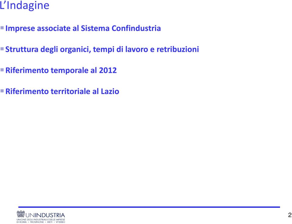 tempi di lavoro e retribuzioni Riferimento