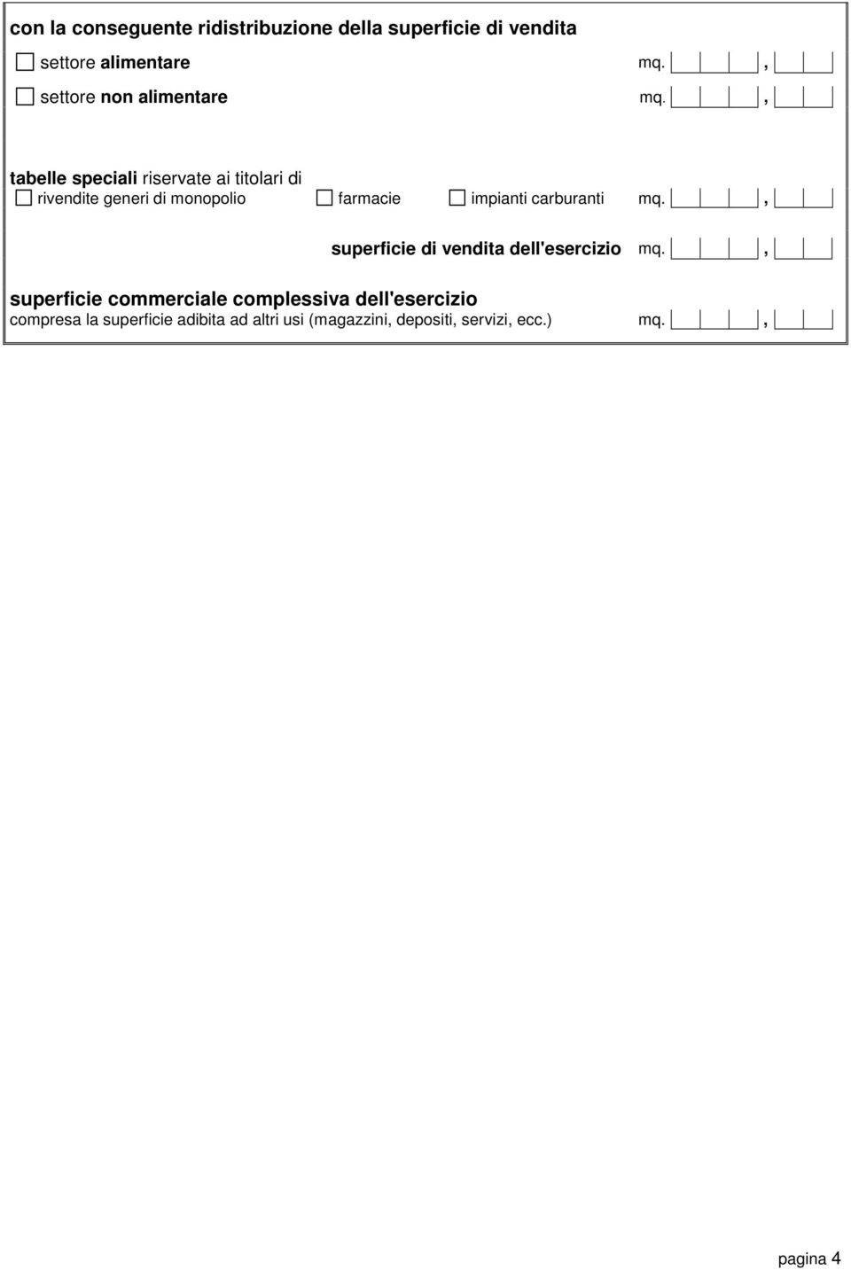 , tabelle speciali riservate ai titolari di rivendite generi di monopolio farmacie impianti