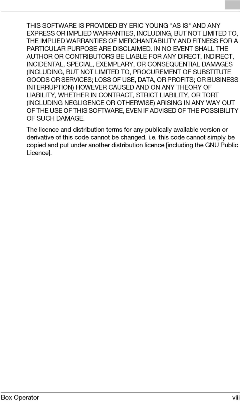 IN NO EVENT SHALL THE AUTHOR OR CONTRIBUTORS BE LIABLE FOR ANY DIRECT, INDIRECT, INCIDENTAL, SPECIAL, EXEMPLARY, OR CONSEQUENTIAL DAMAGES (INCLUDING, BUT NOT LIMITED TO, PROCUREMENT OF SUBSTITUTE