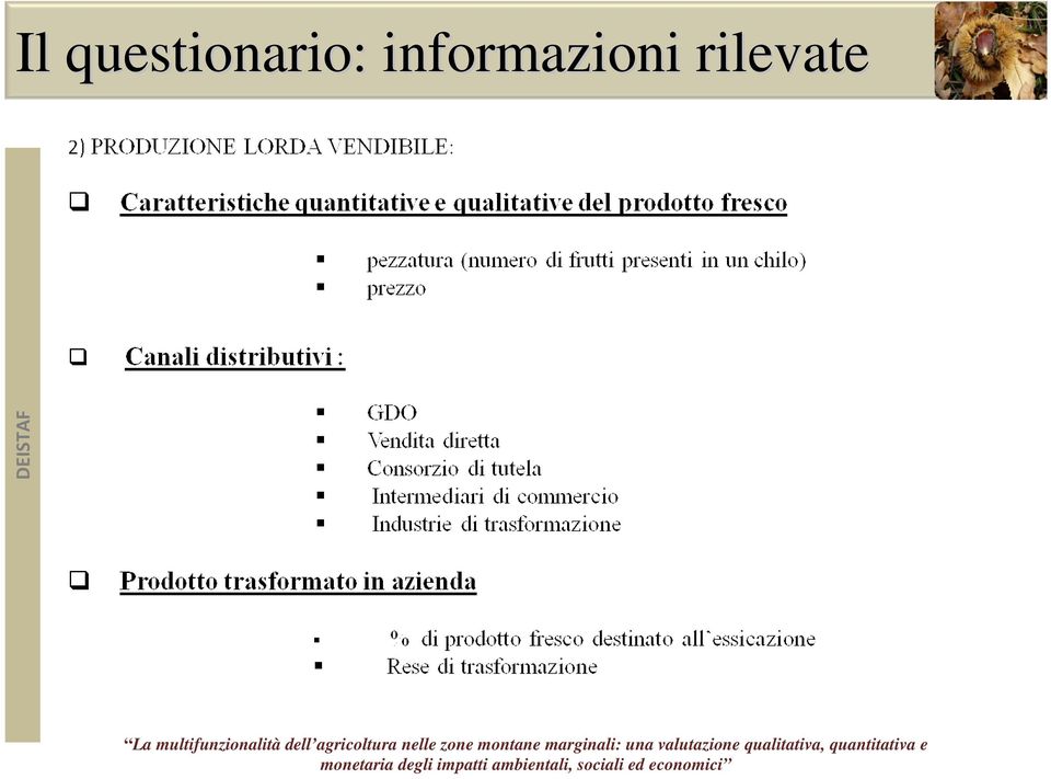 monetaria degli impatti