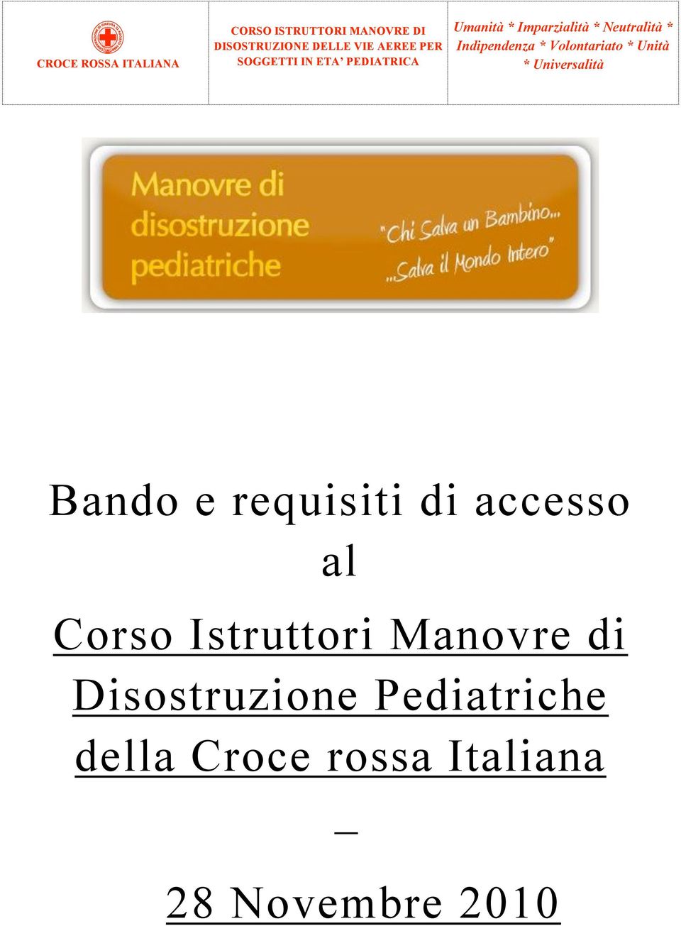 Disostruzione Pediatriche della