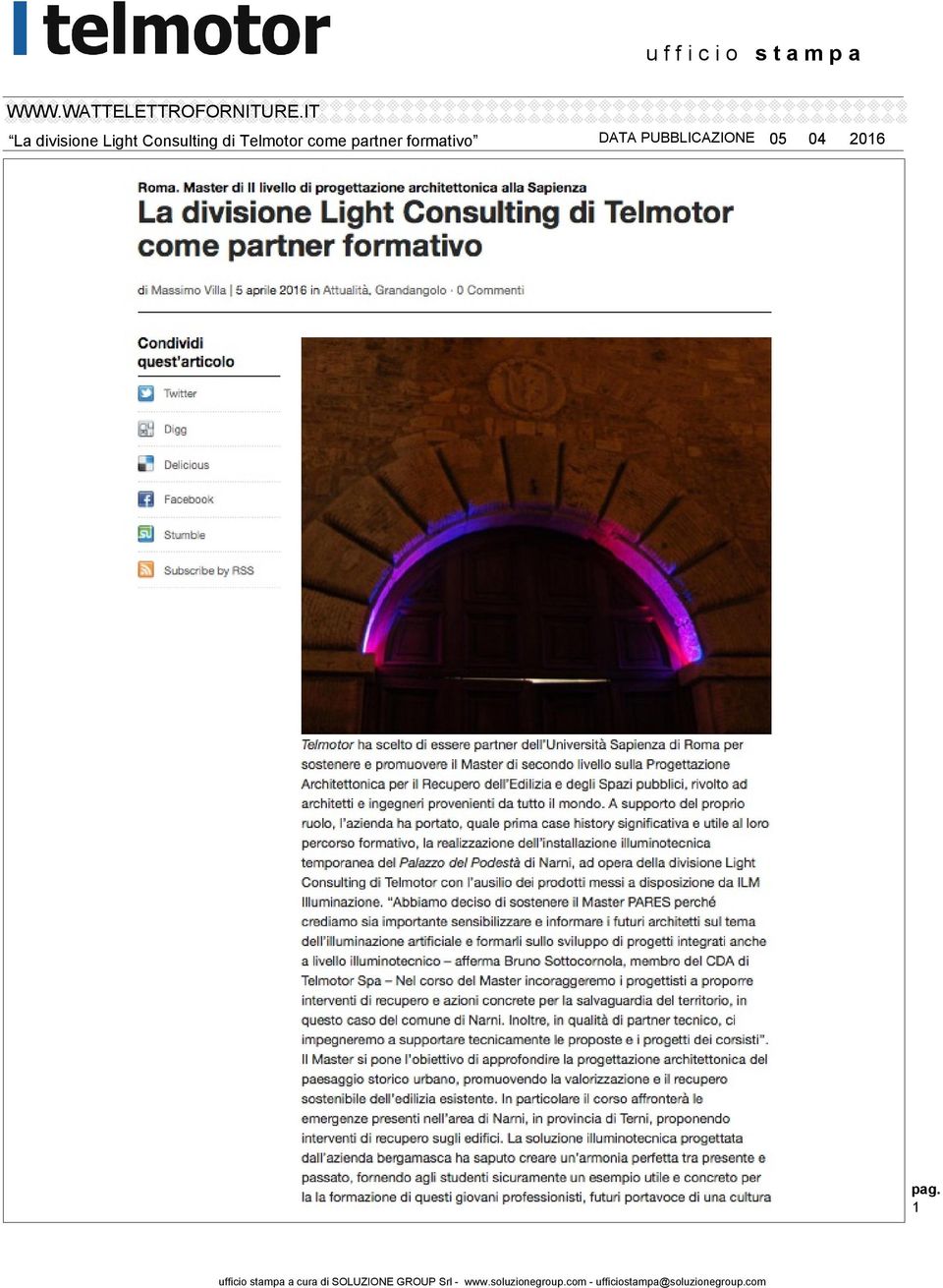 Consulting di Telmotor come