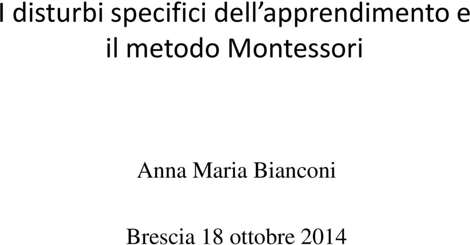 Montessori Anna Maria