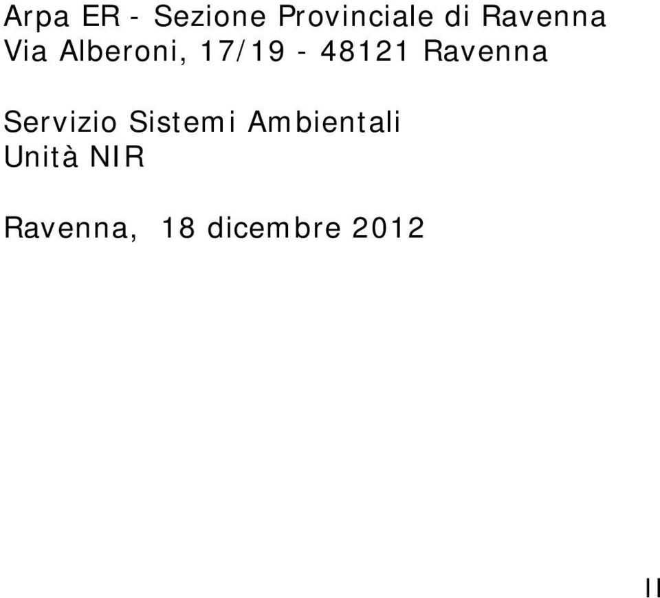 Ravenna Servizio Sistemi Ambientali