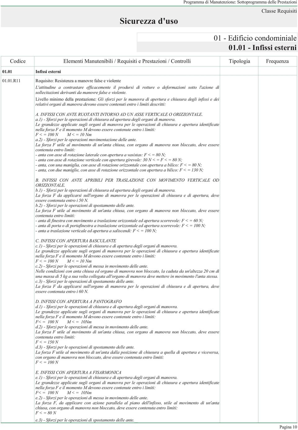 L'attitudine a contrastare efficacemente il prodursi di rotture o deformazioni sotto l'azione di sollecitazioni derivanti da manovre false e violente.