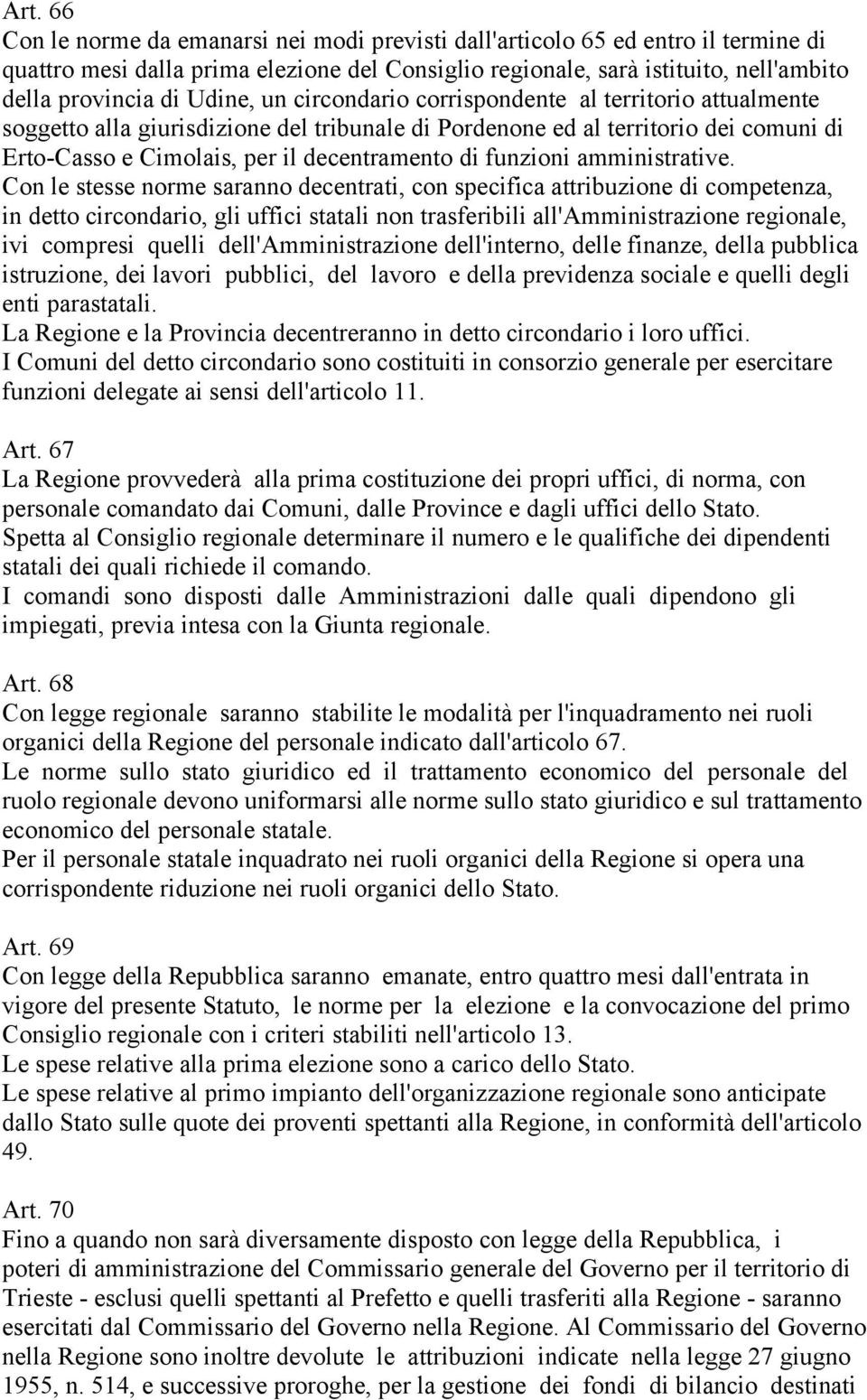 funzioni amministrative.