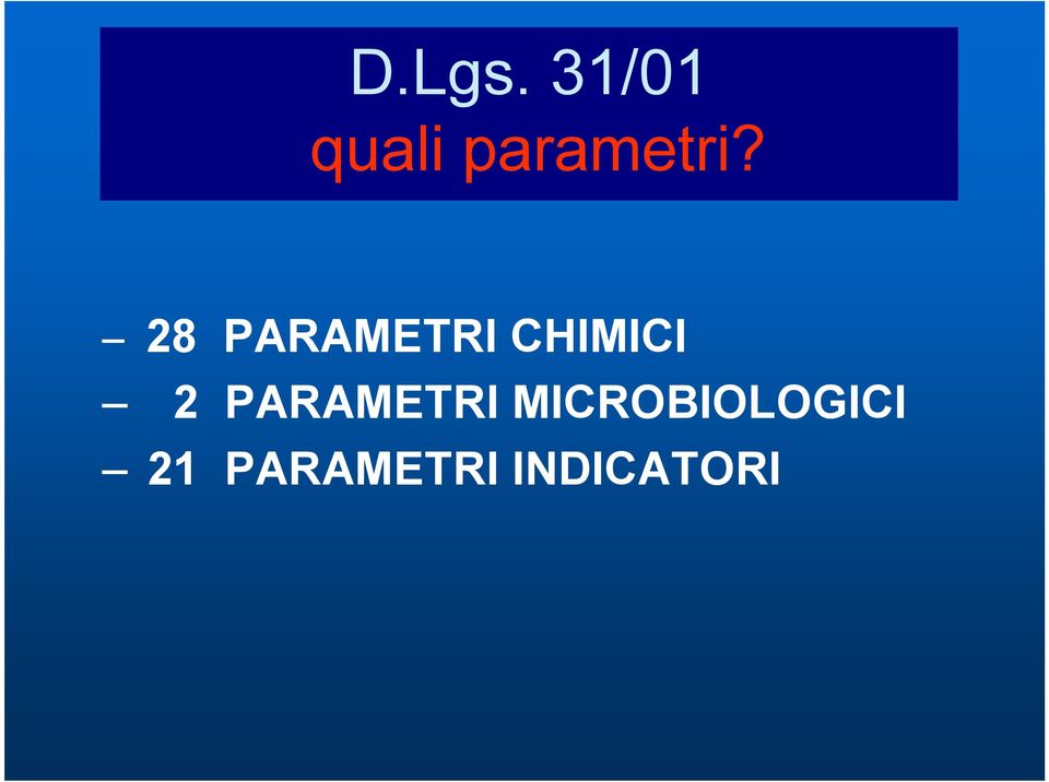 28 PARAMETRI CHIMICI 2