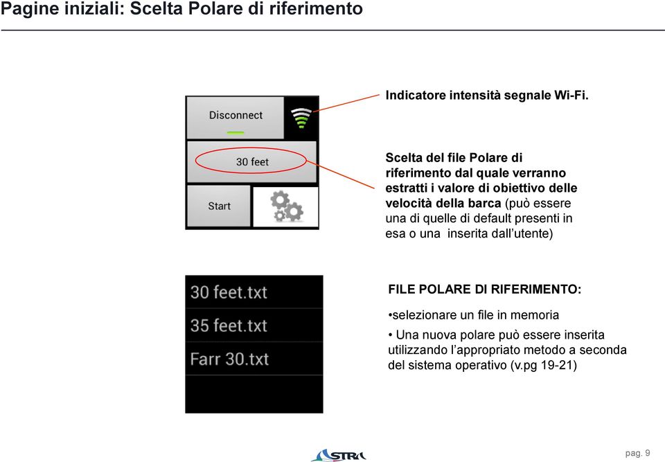 (può essere una di quelle di default presenti in esa o una inserita dall utente) FILE POLARE DI RIFERIMENTO: