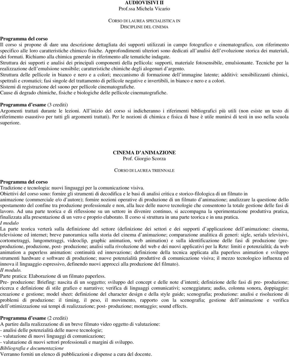 riferimento specifico alle loro caratteristiche chimico fisiche. Approfondimenti ulteriori sono dedicati all analisi dell evoluzione storica dei materiali, dei formati.