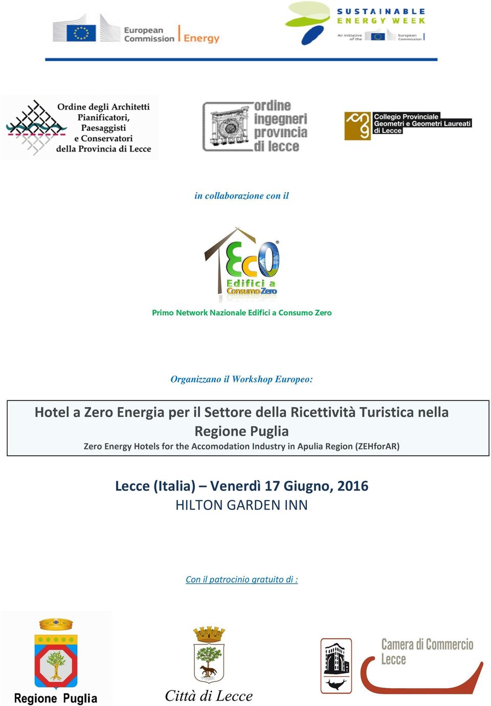 Regione Puglia Zero Energy Hotels for the Accomodation Industry in Apulia Region