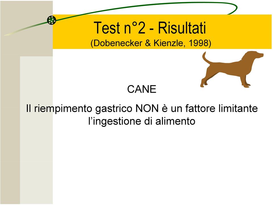 riempimento gastrico NON è un