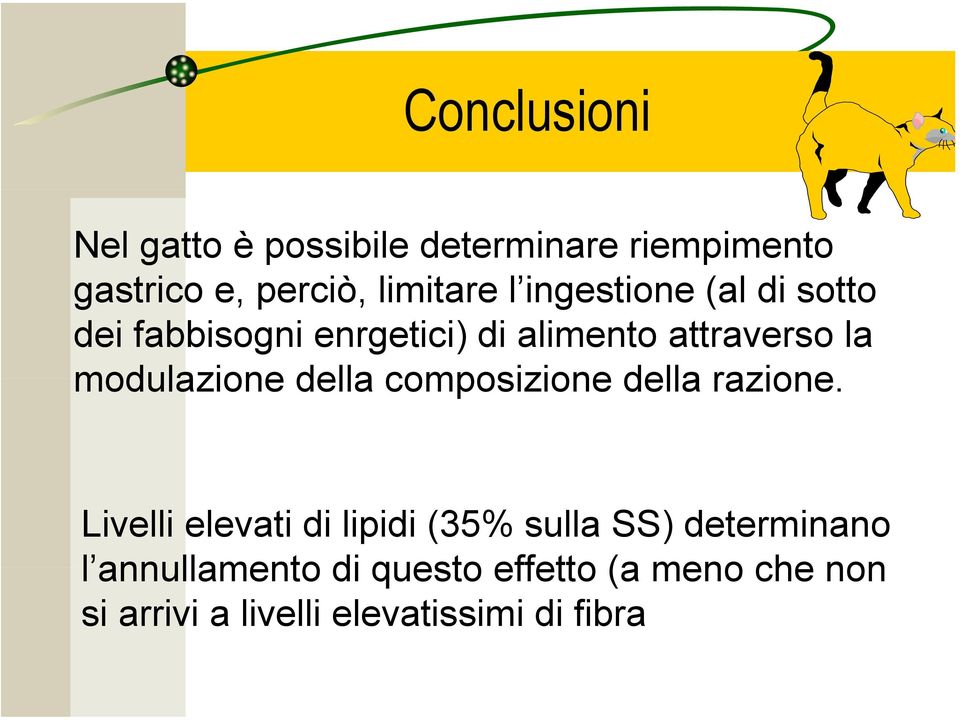 della composizione della razione.